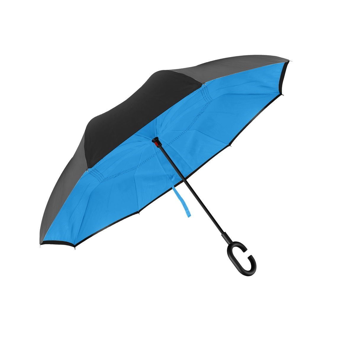 折叠伞 适用于汽车和户外,防水防紫外线大直立伞,c 形手柄,无滴雨伞